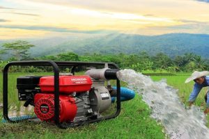 cara kerja pompa irigasi