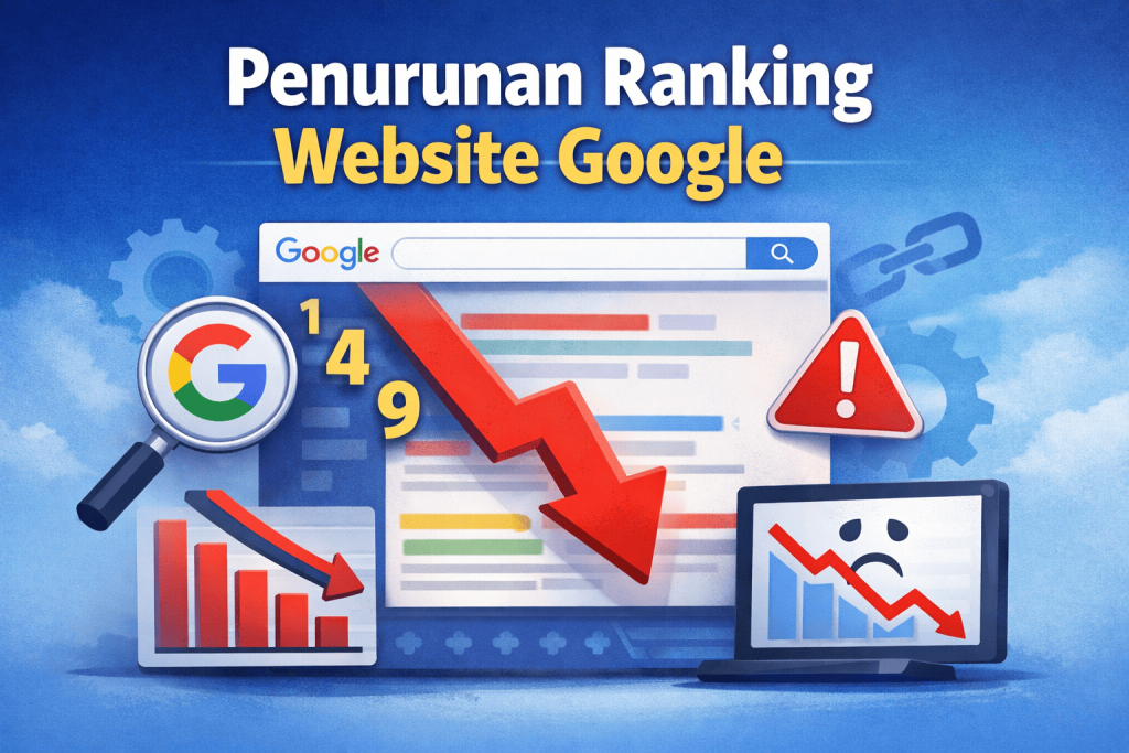 penurunan ranking website Google