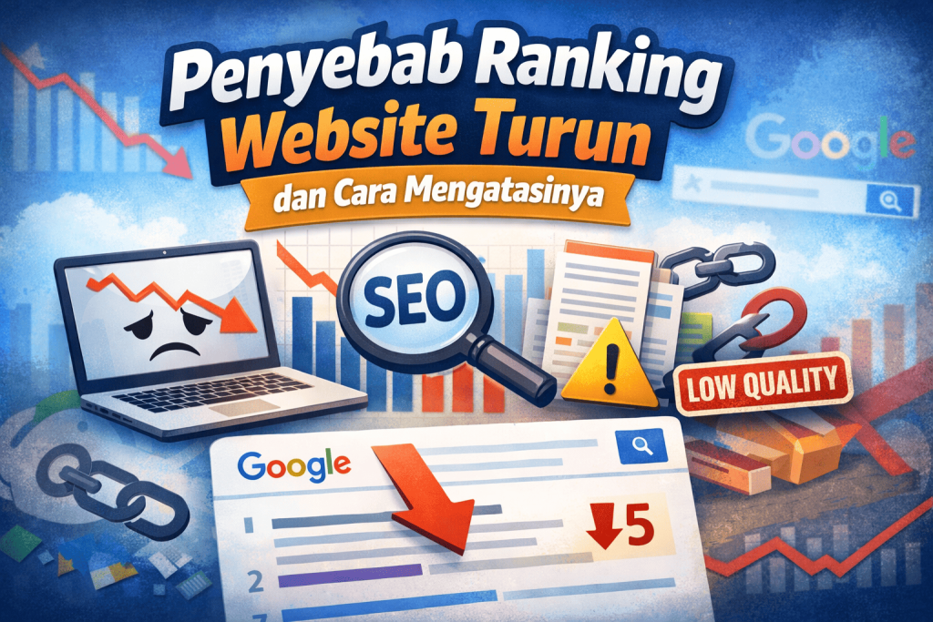 penyebab ranking website turun