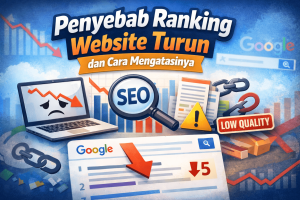 penyebab ranking website turun