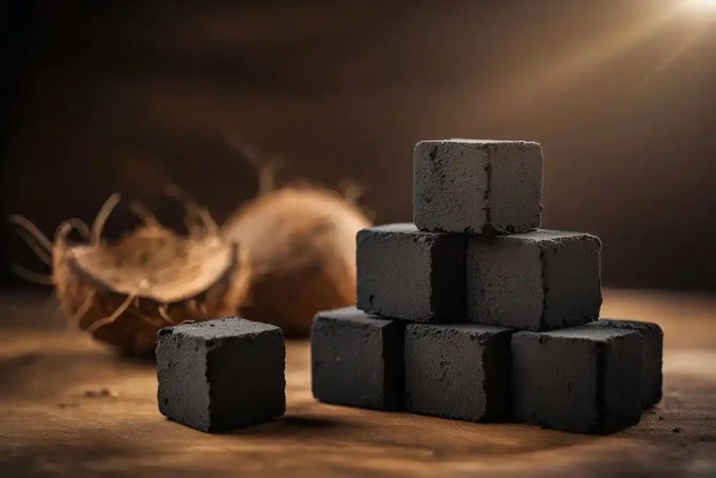 eco friendly shisha charcoal briquettes made from coconut shell