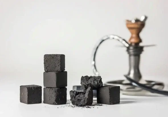 eco friendly coconut charcoal cubes for hookah and shisha use