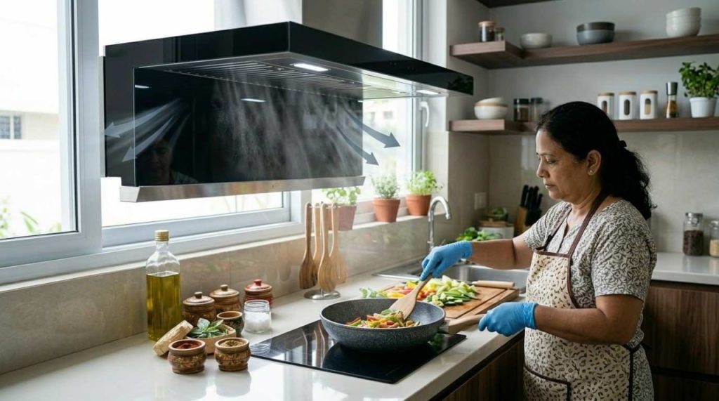 exhaust hood.