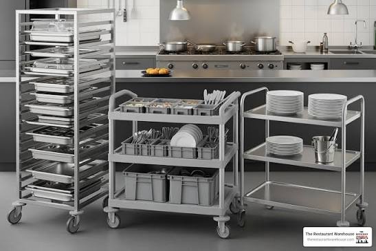 Trolley Bertingkat di Dapur Komersial