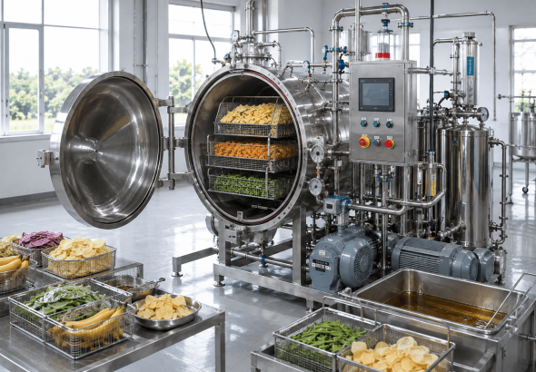 cara mendapatkan keripik renyah dengan vacuum frying
