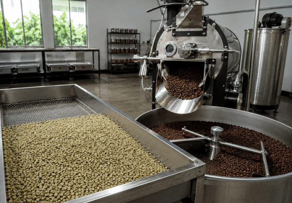 suhu sangrai kopi stabil