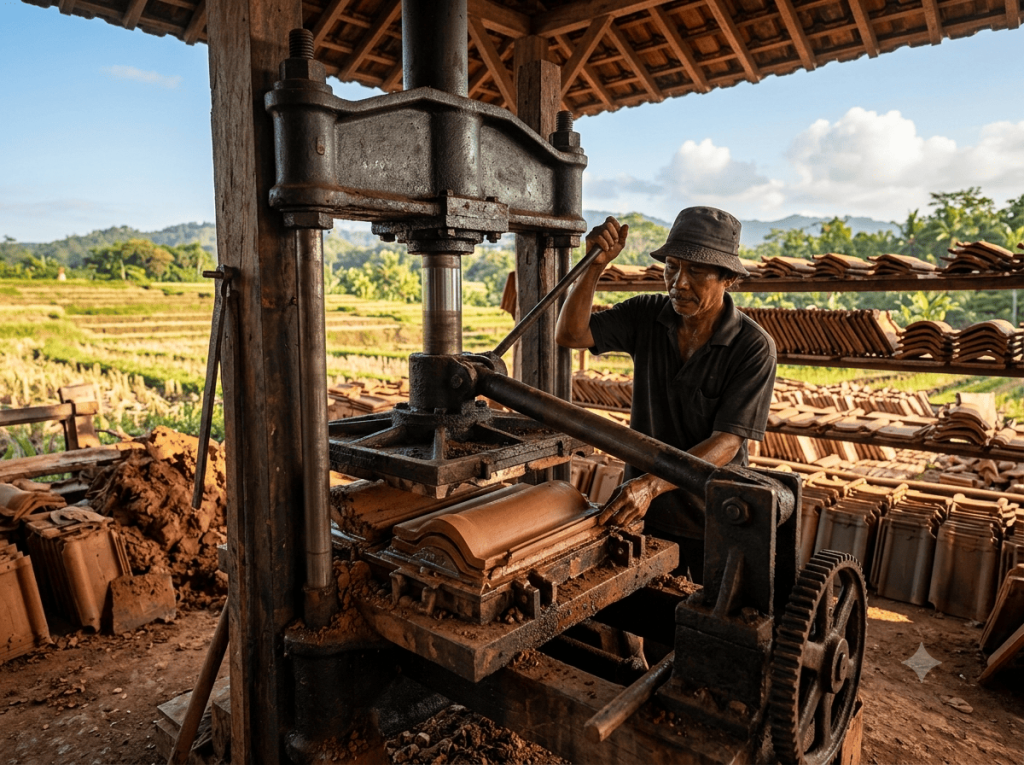 mesin cetak genteng untuk pemula